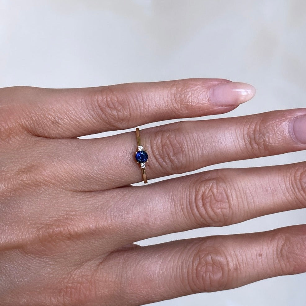 Sapphire and Diamond Ring