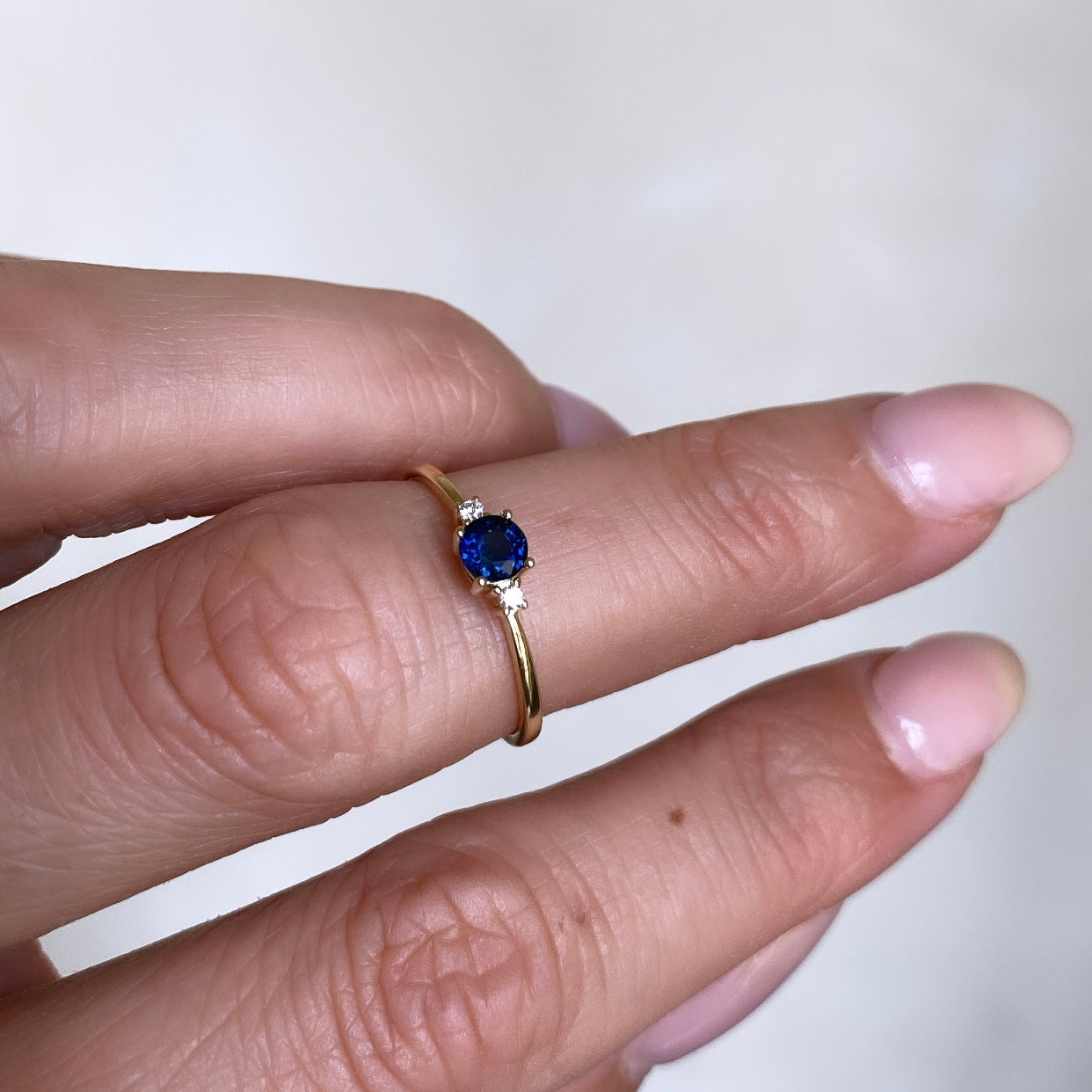 Sapphire and Diamond Ring