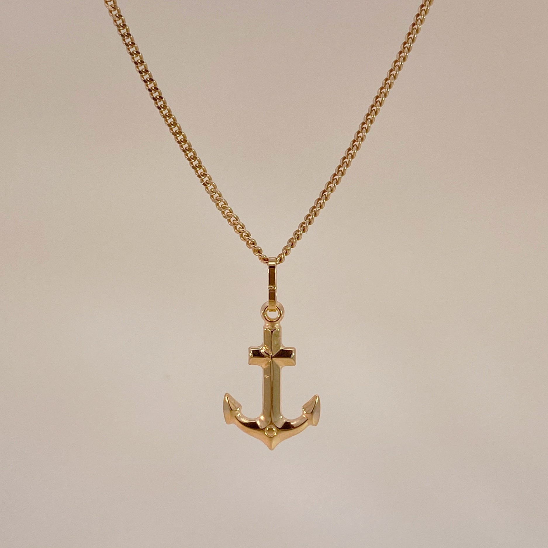 Online Anchor Charm Necklace