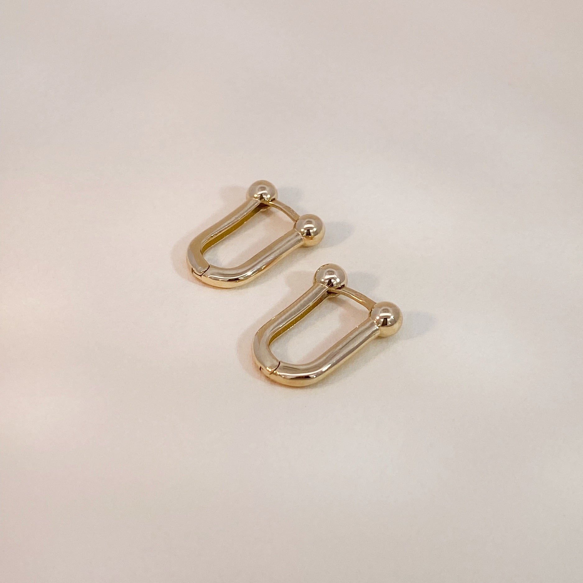 Arch Hoop Earrings Gold