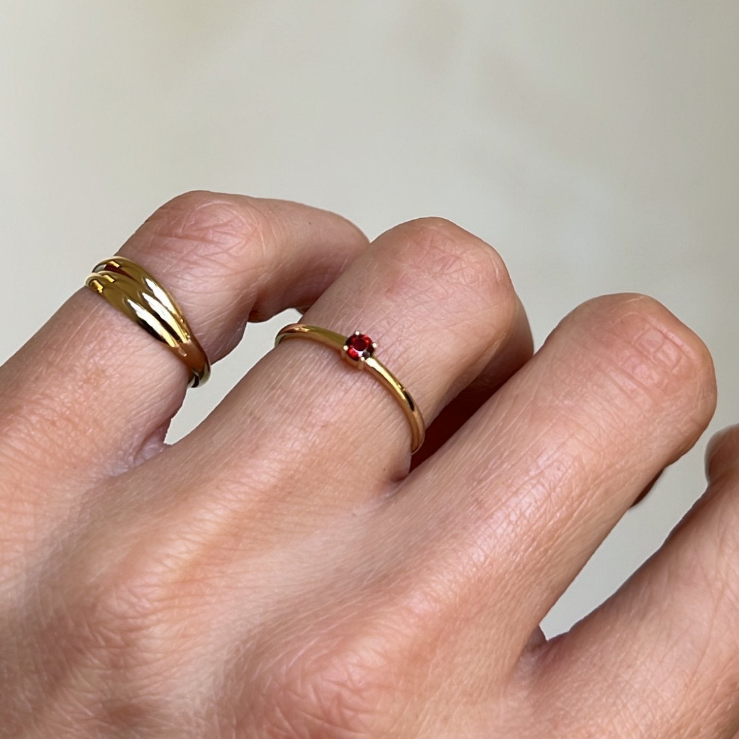 Birthstone Red Ring