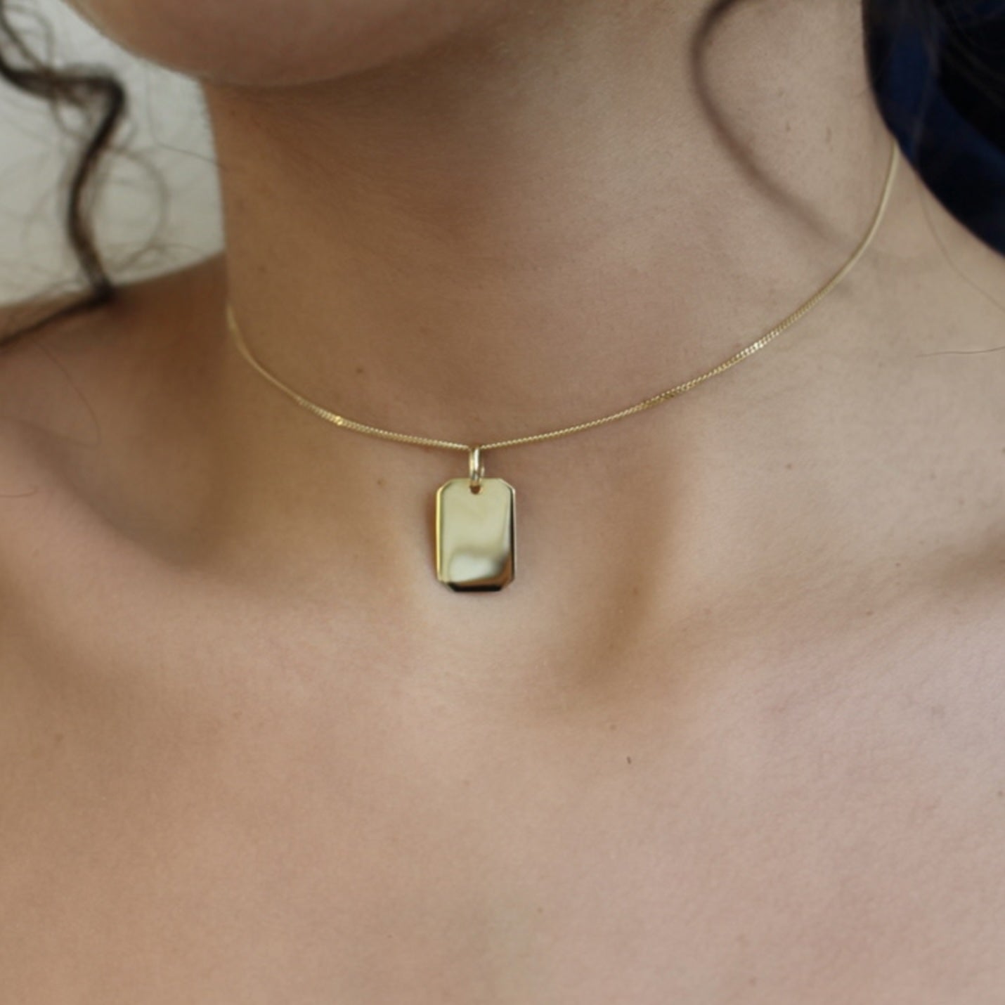 Choker ketting goud