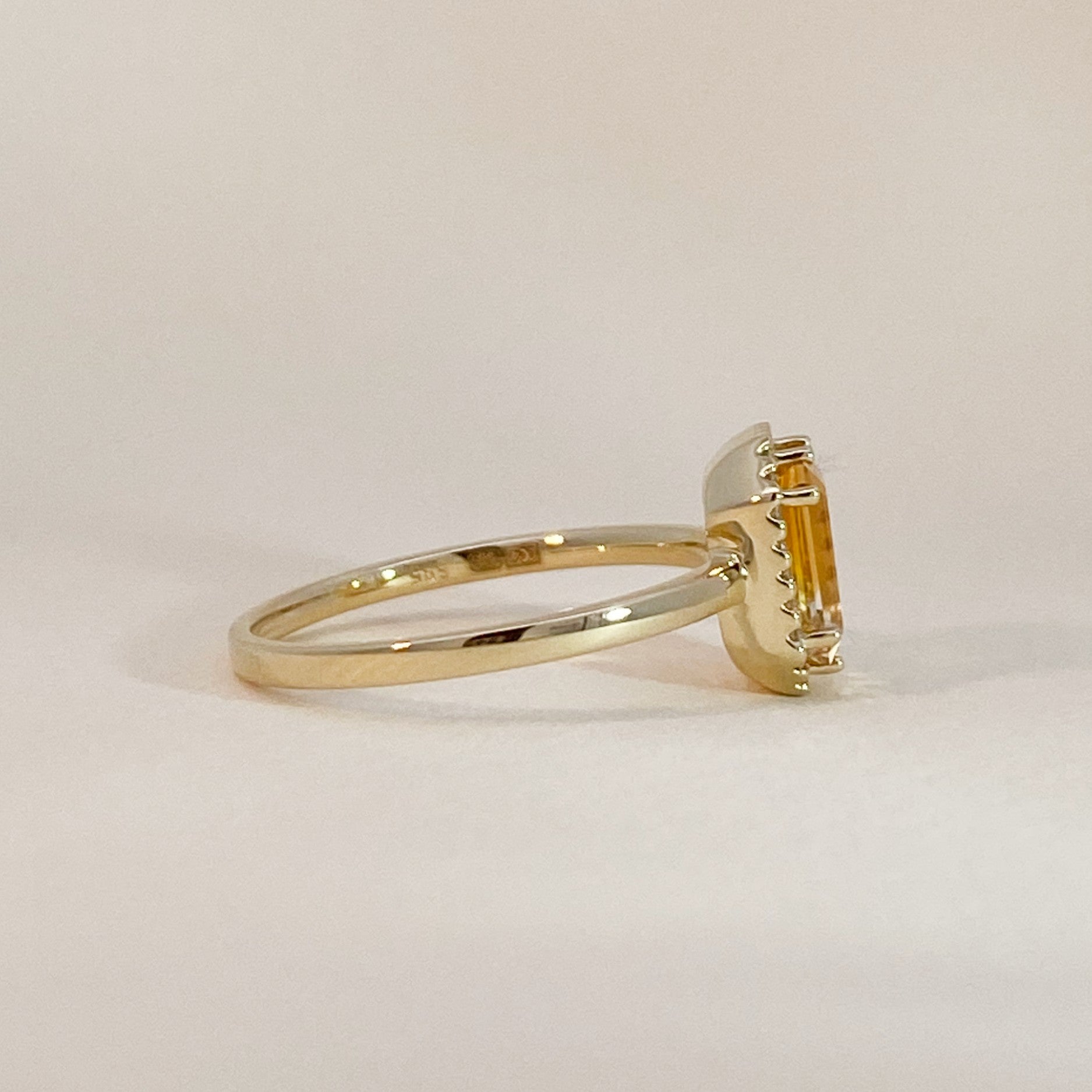 Citrien Diamanten Ring