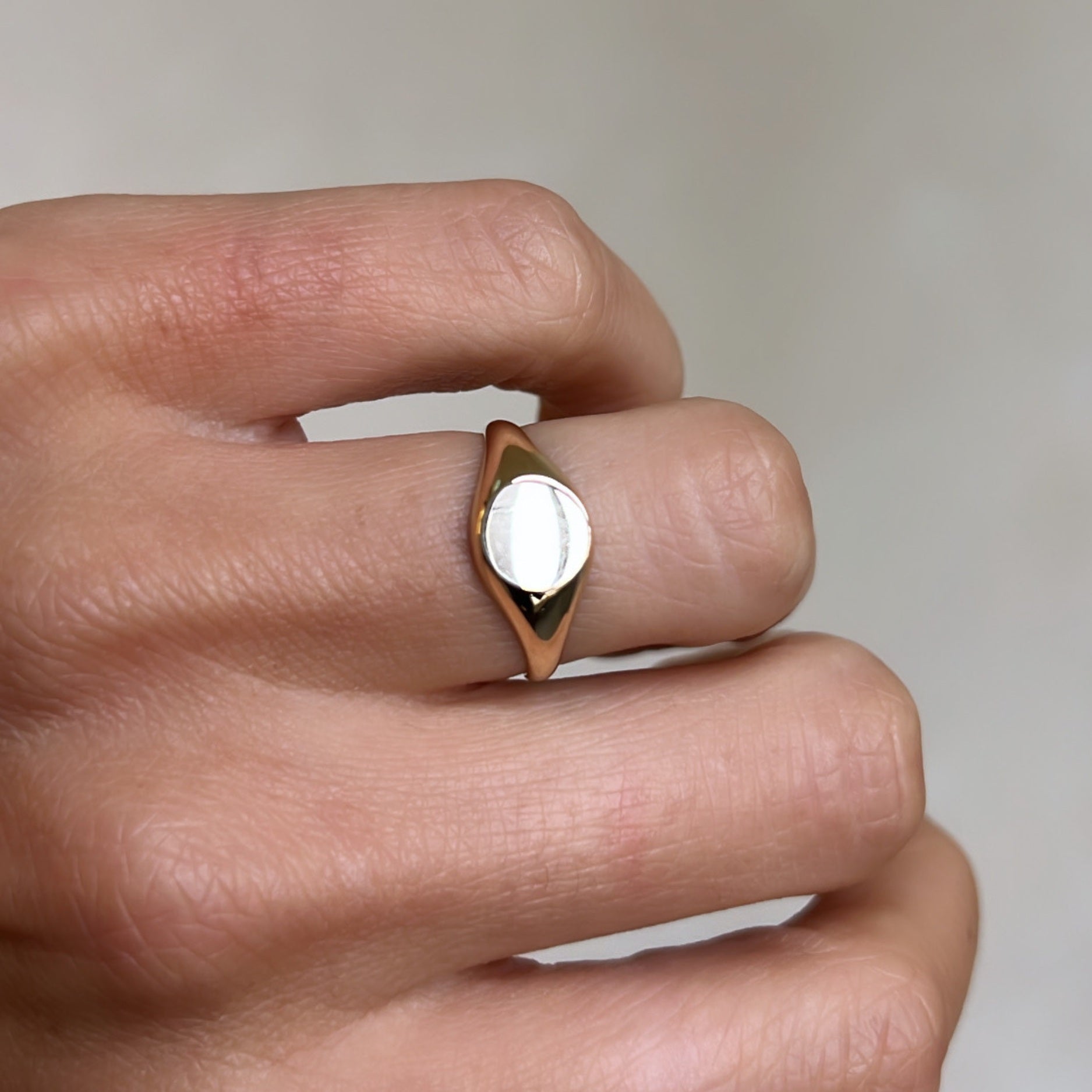 Classic Plain Signet Ring