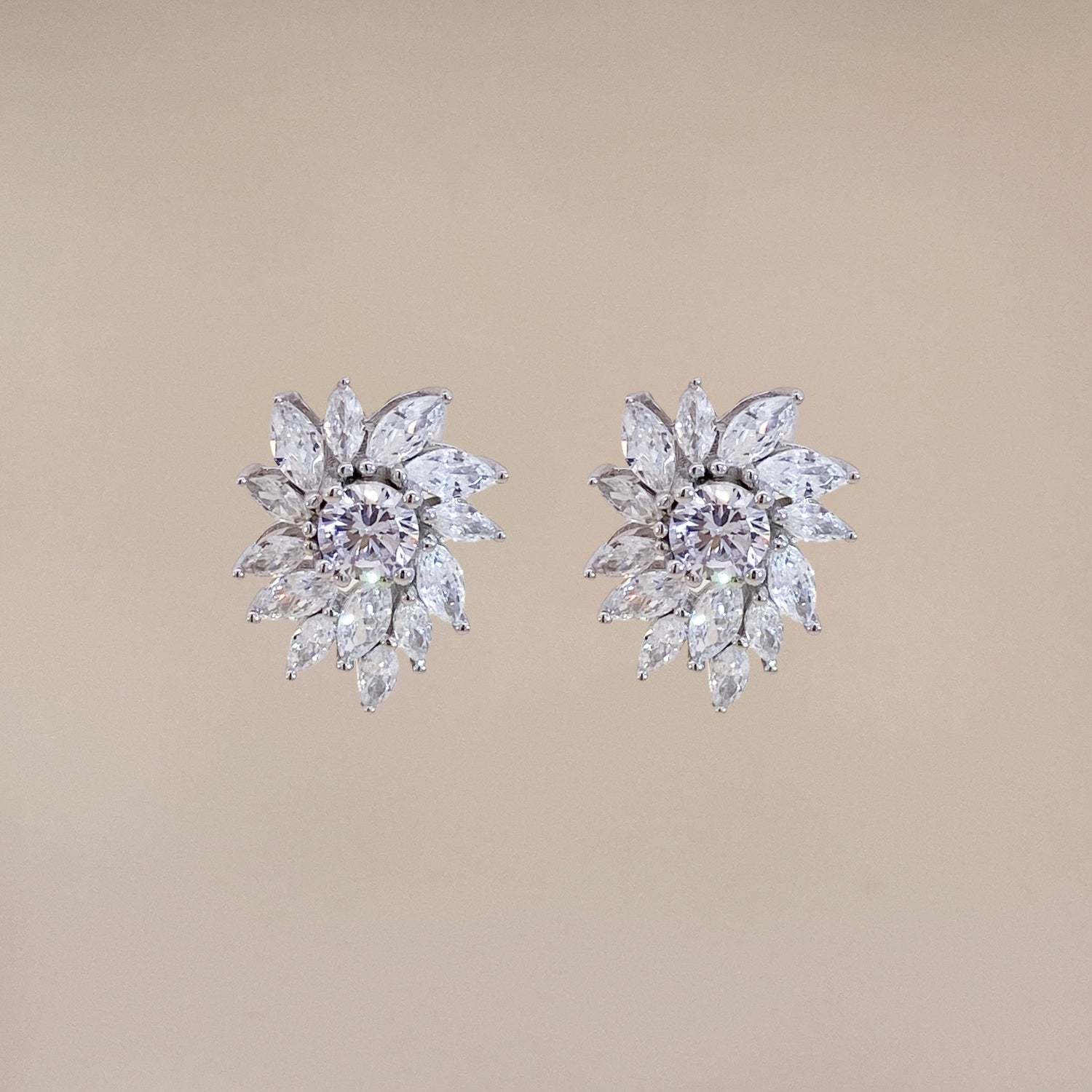 Crystal Bloom Elegant Studs