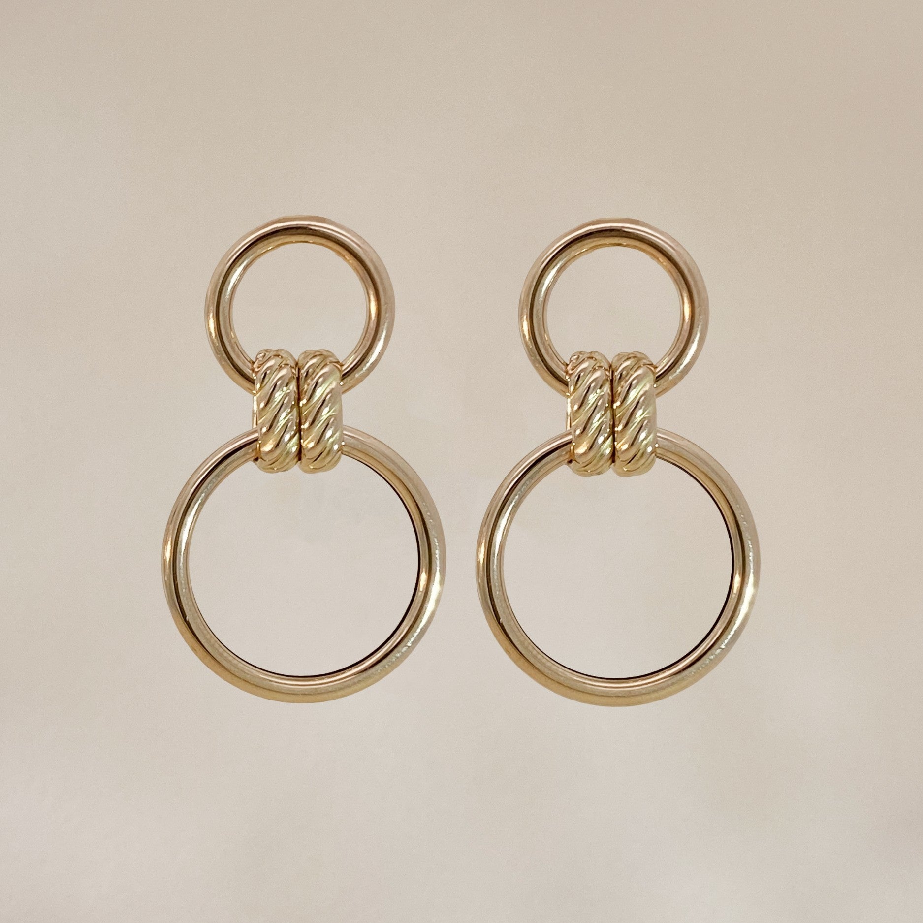 Double hoop earrings