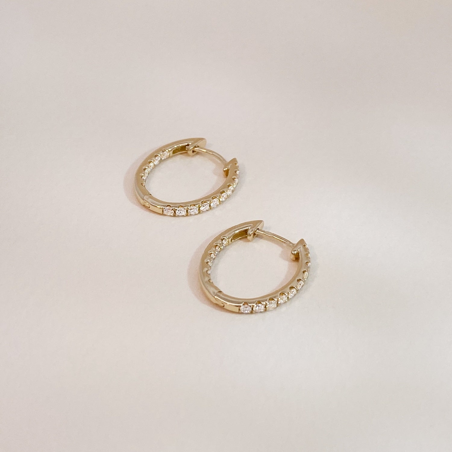 Fine Double Diamonds Hoops