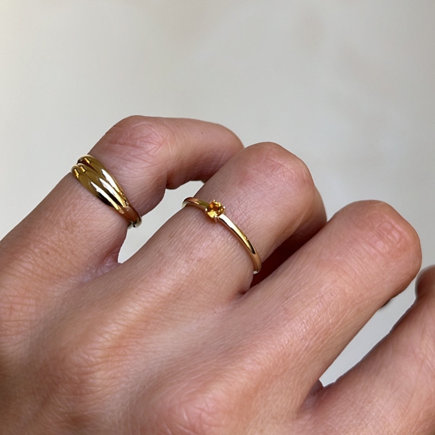 Geboortesteen Citrine Ring