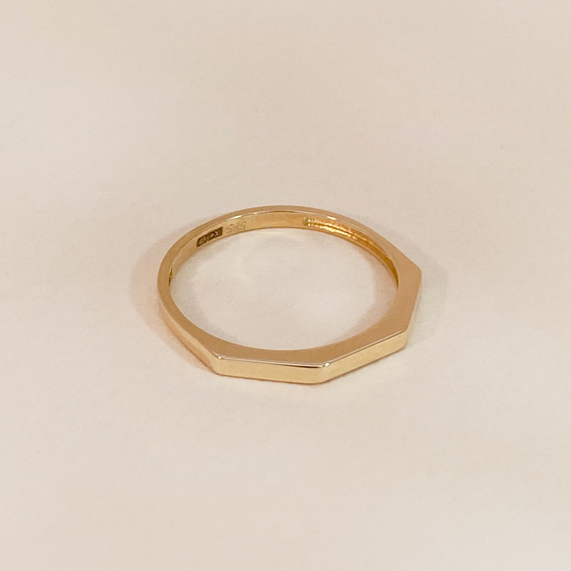 Gold Angular Ring