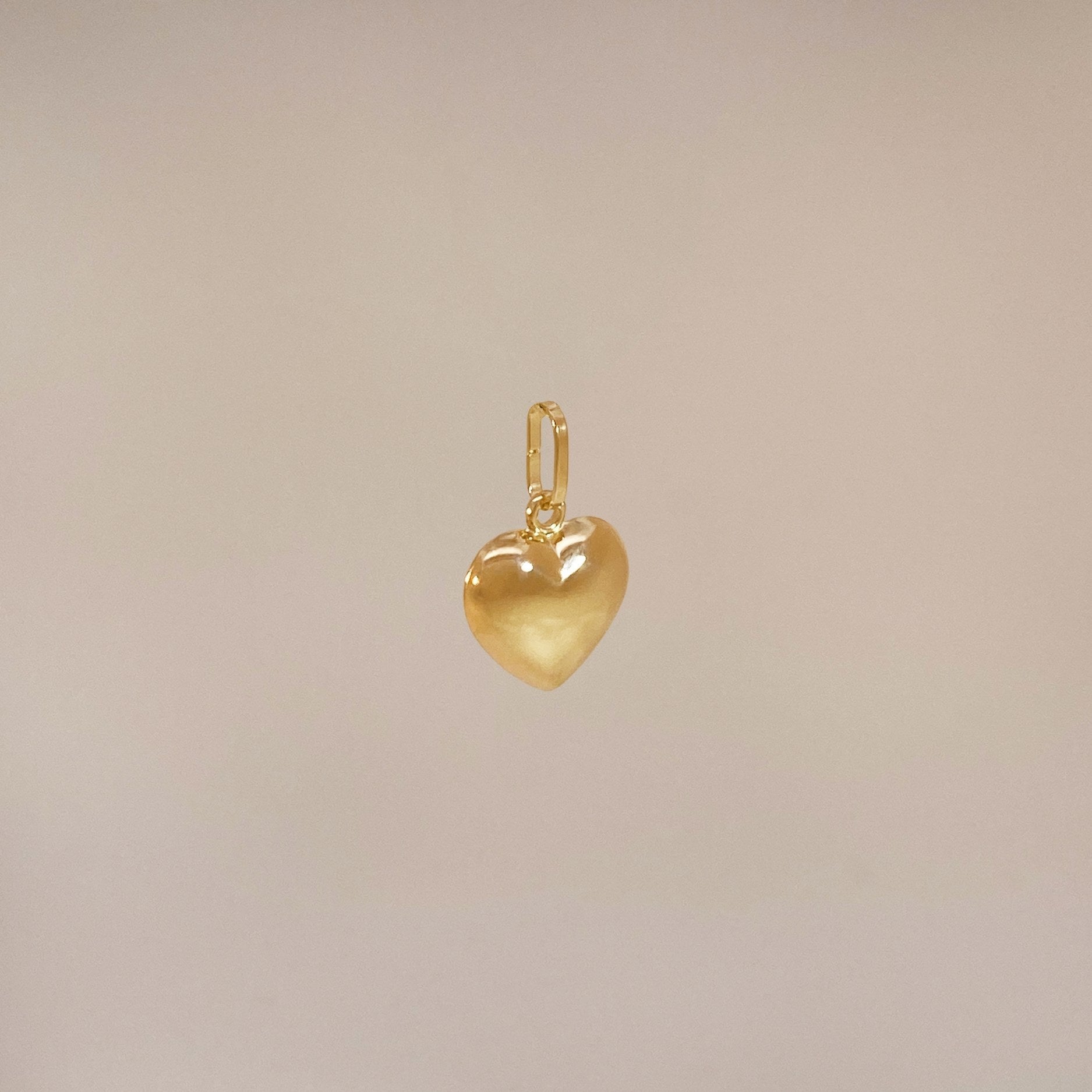 Gold Heart Pendant Small