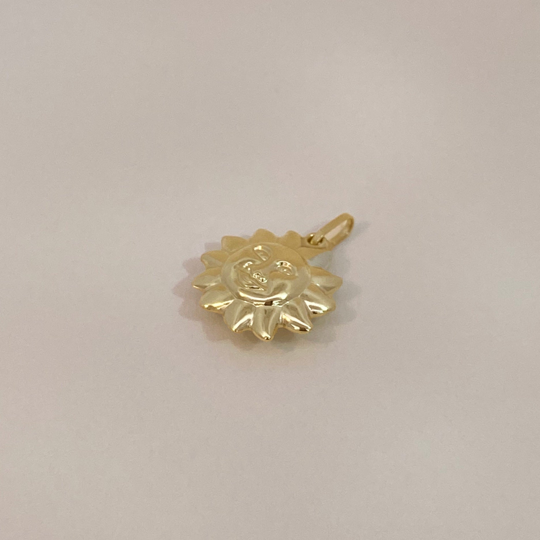 Gold Large Sun Charm