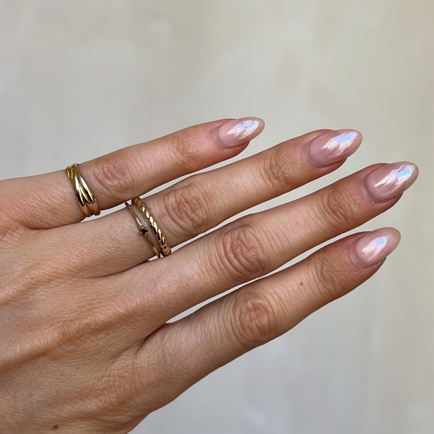 Gold Twist Touw Ring