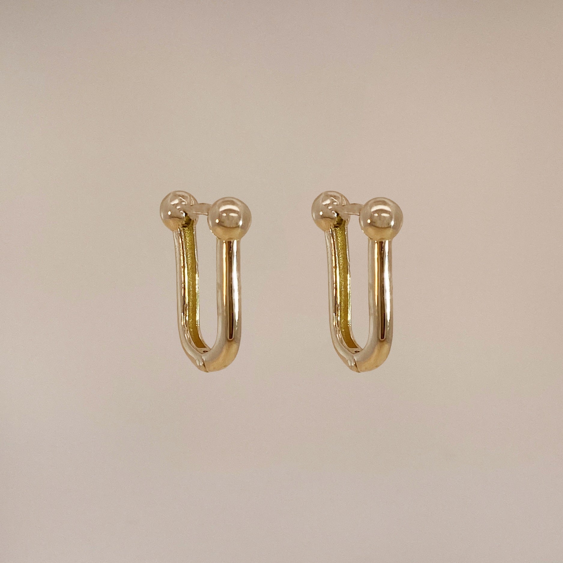 Golden Arch Hoop Earrings