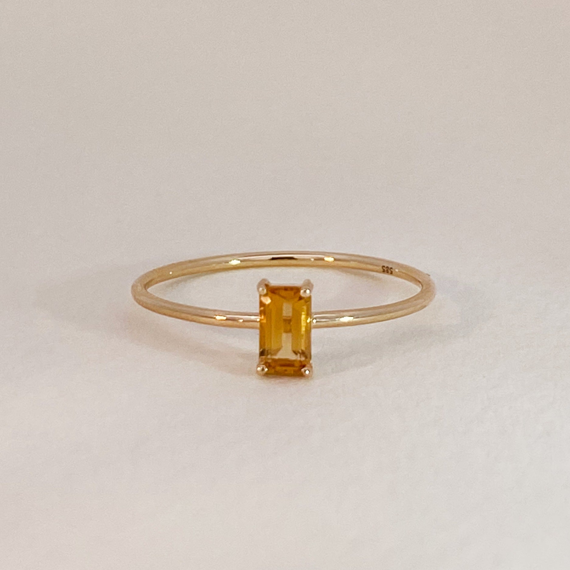 Golden Citrine Ring