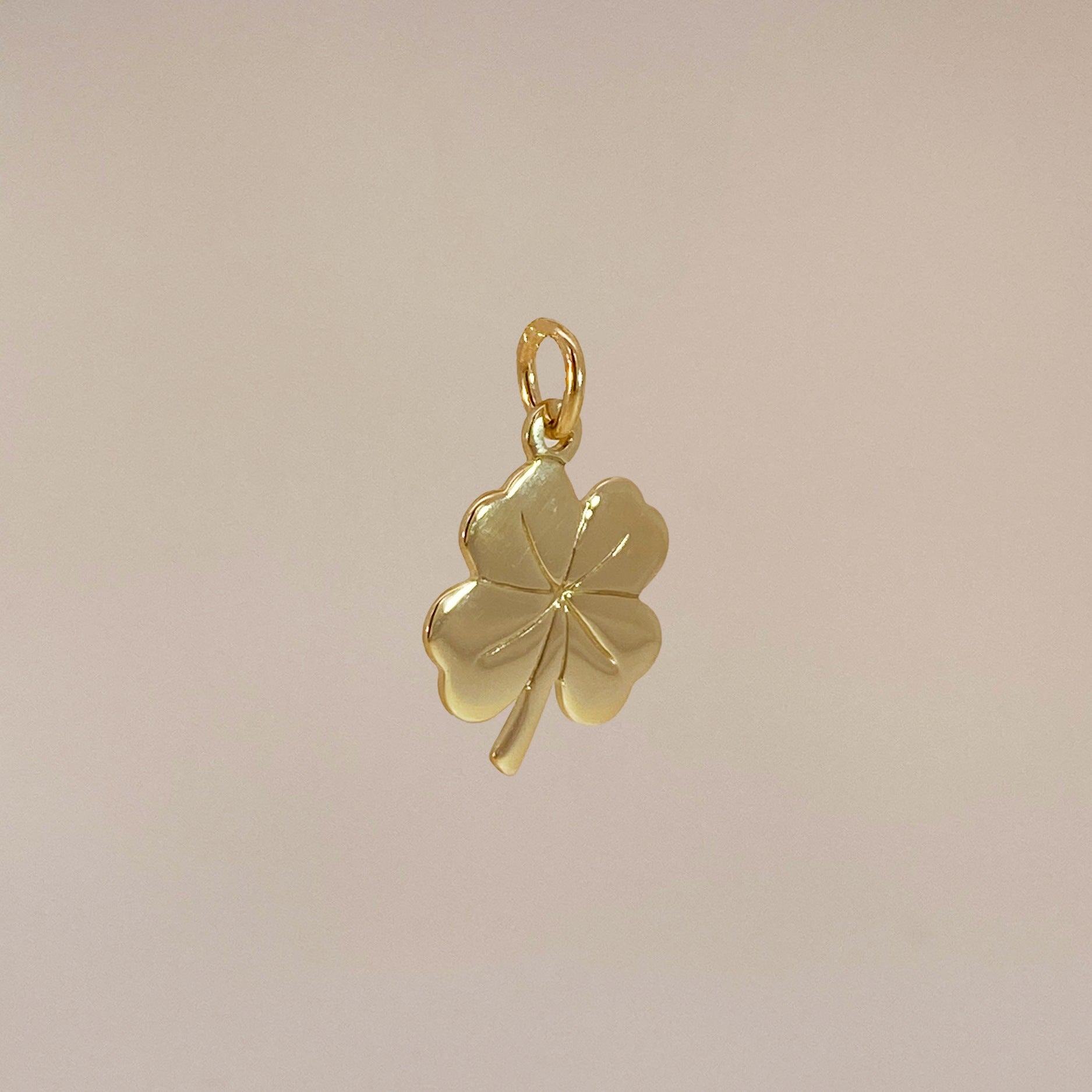 Golden Four Leaf Clover Charm