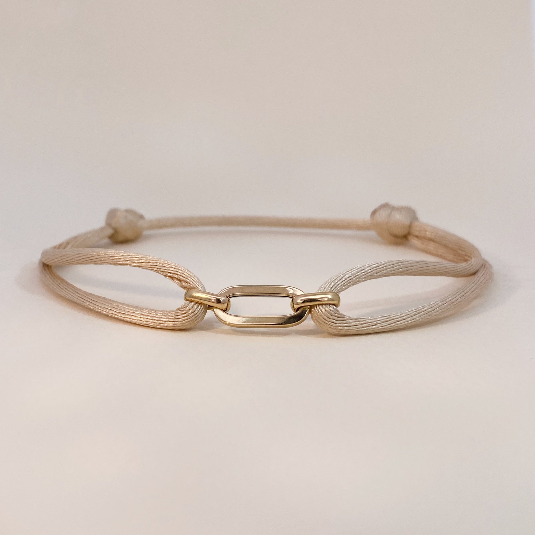 Golden Link Satin Bracelet