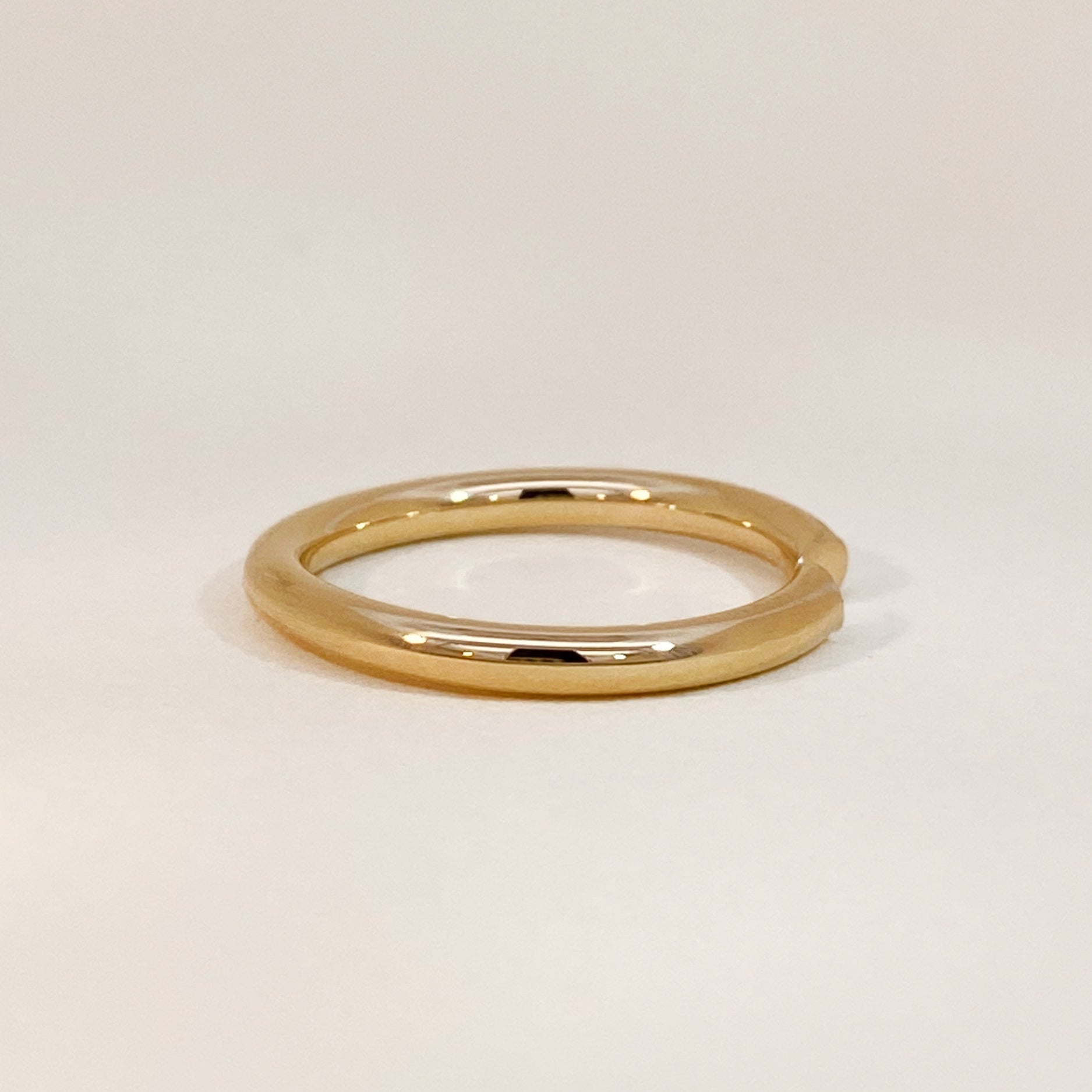 Golden Open Flat Ring