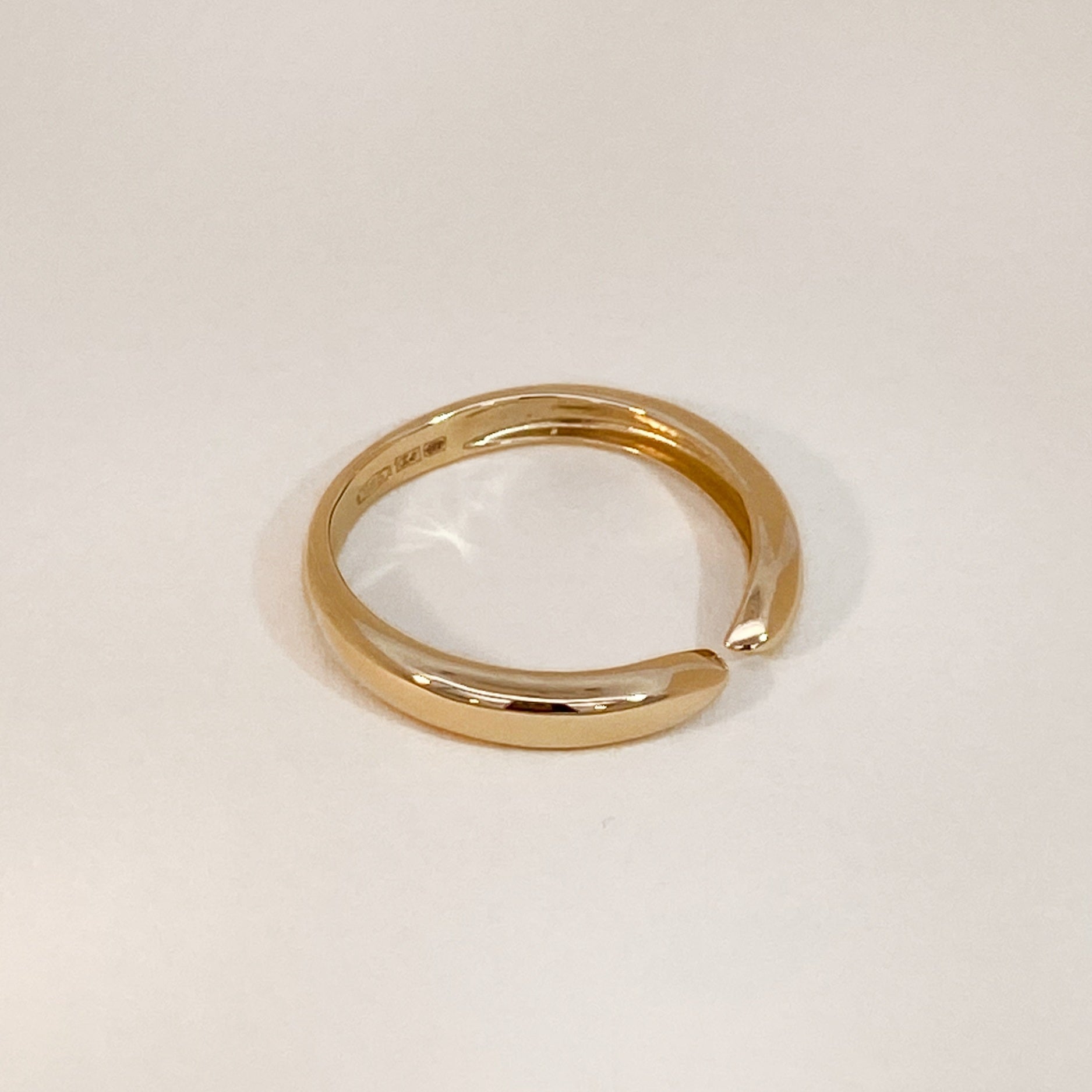 Golden Open Nail Ring