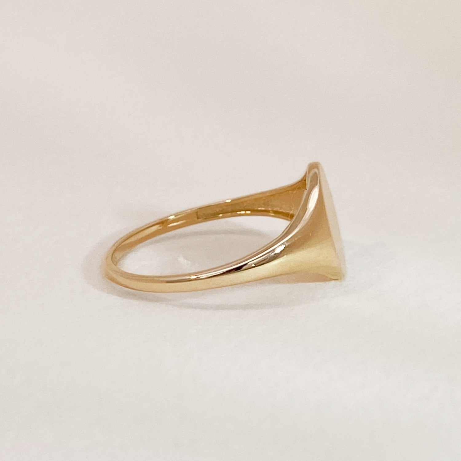 Golden Oval Signet Ring