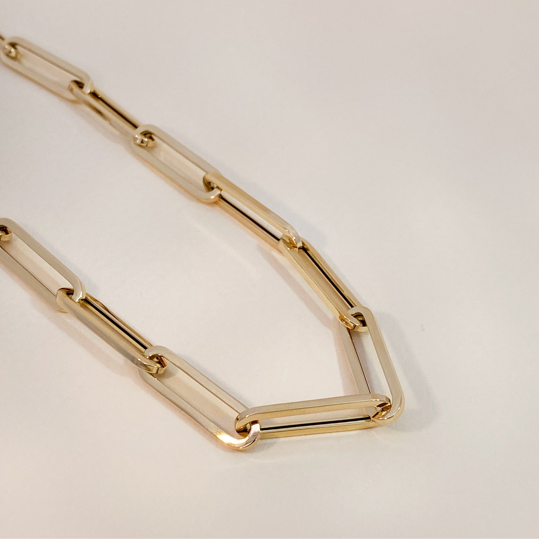 Golden Statement Paperclip Necklace