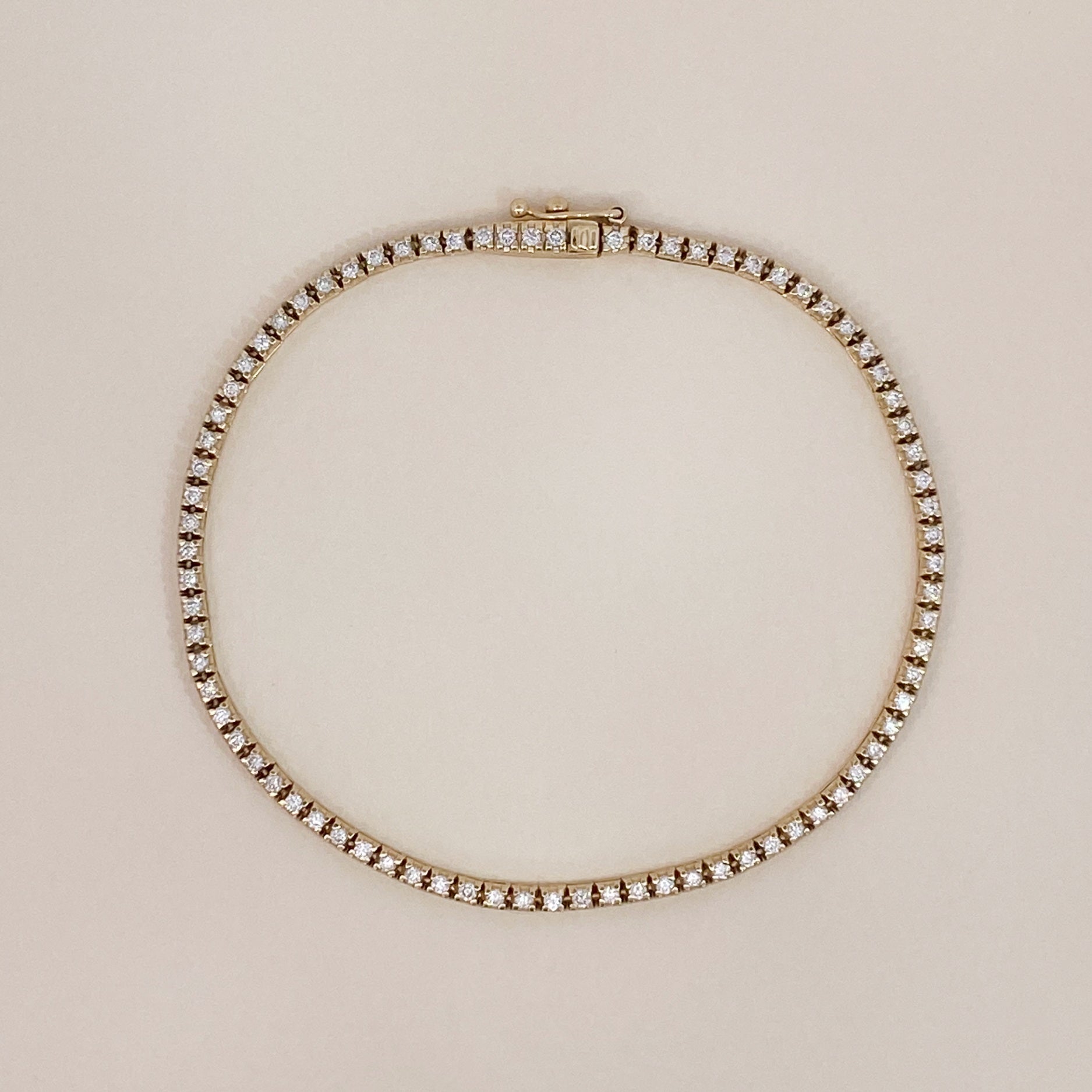 Golden Tennis Bracelet