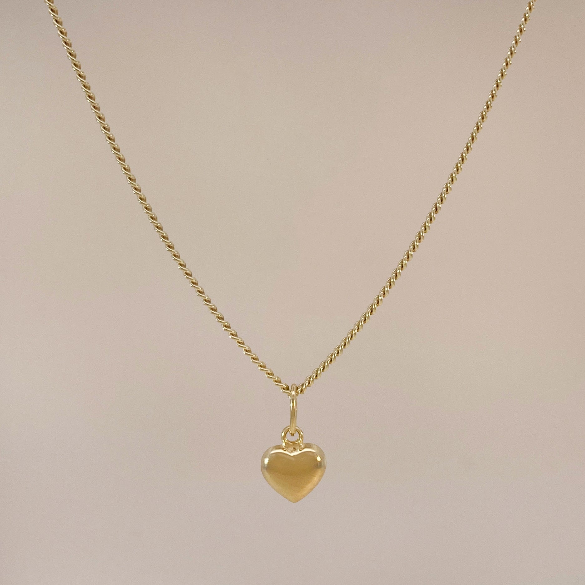 Golden Tiny Heart Charm