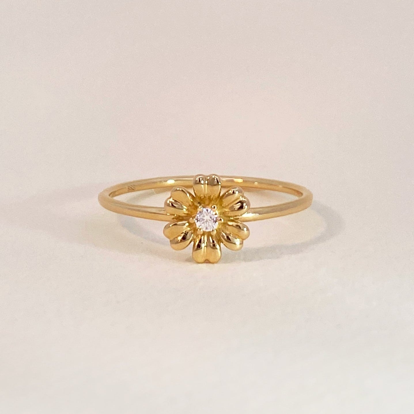 Gouden Floral Ring