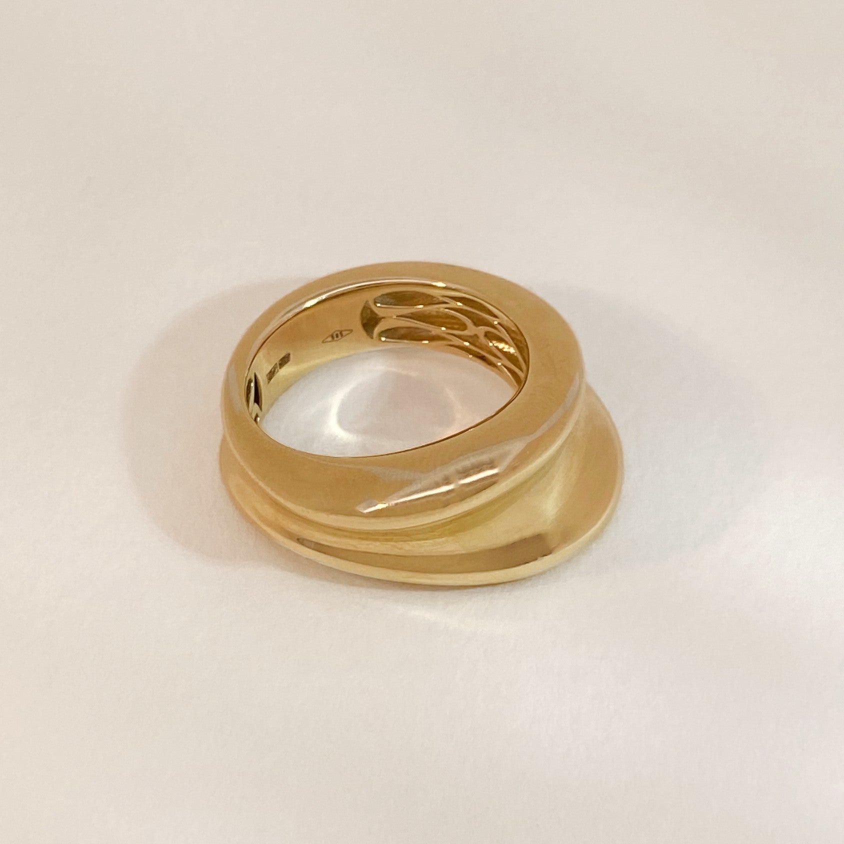 Gouden statement ring