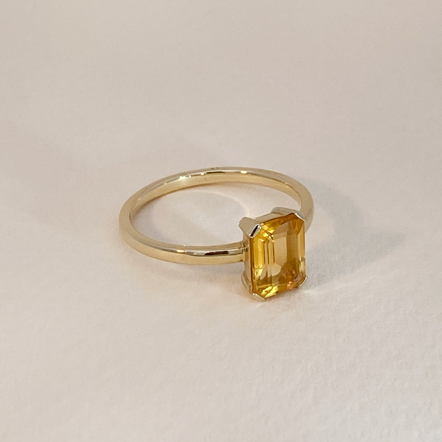 Large Citrine Ring