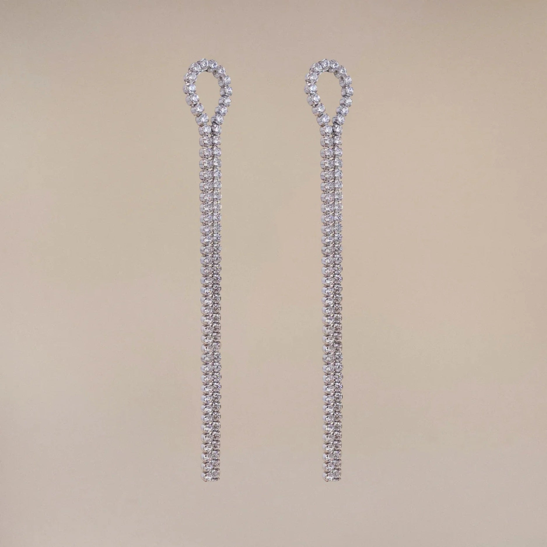 Long Waterfall Earring