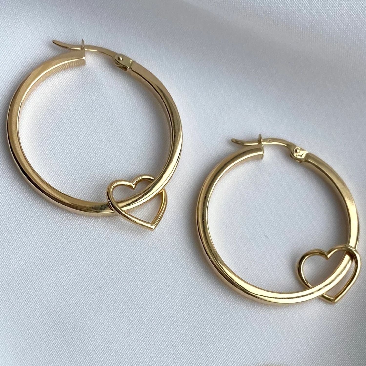 Love charm and hoops