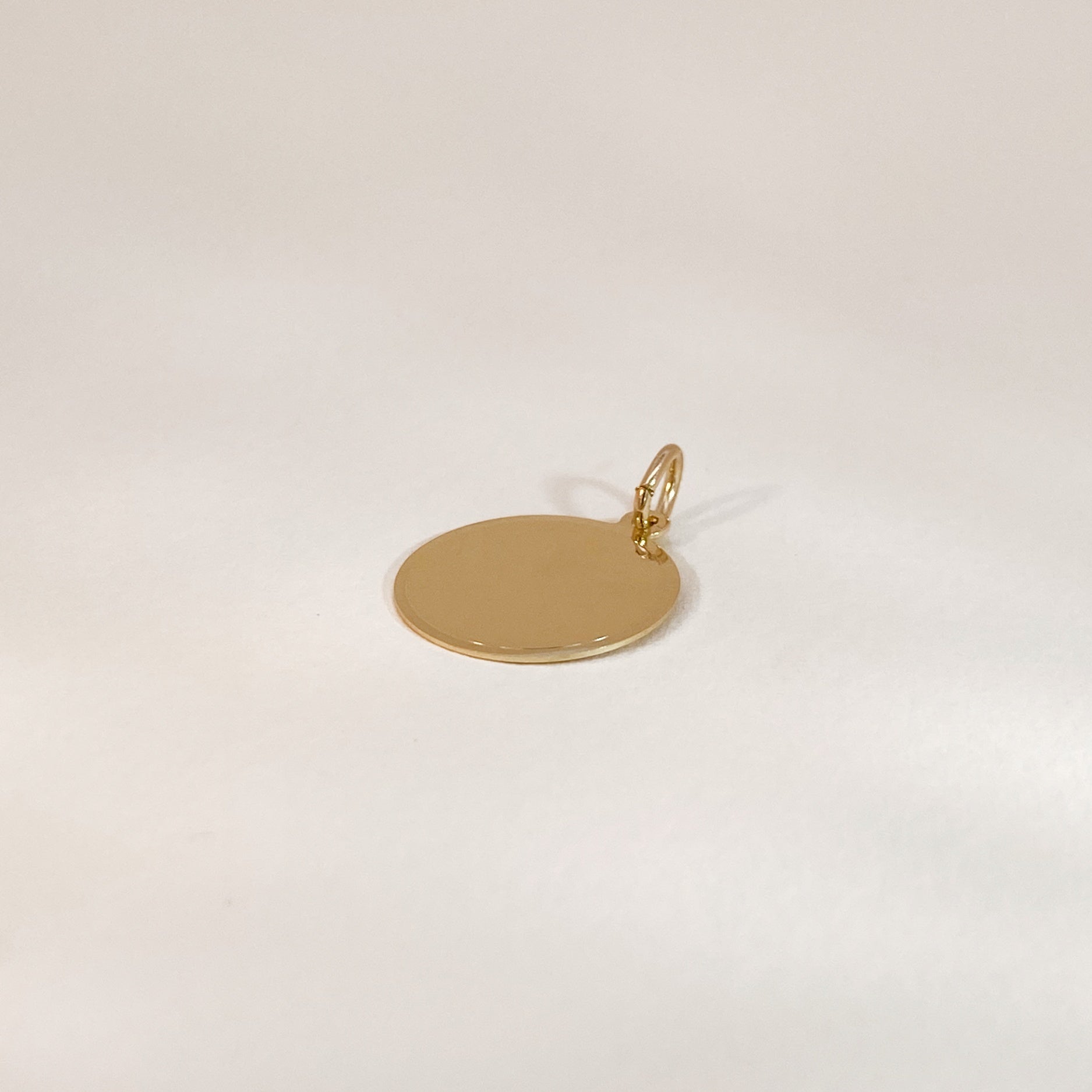 Mirror Coin Pendant Small Goud