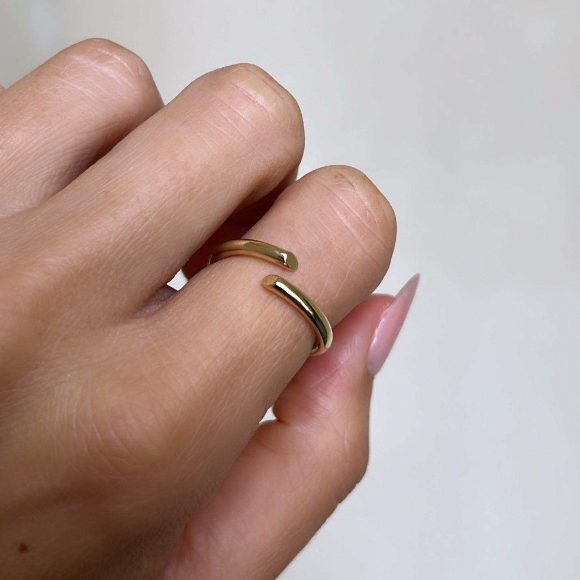 Open Spiral Ring Goud