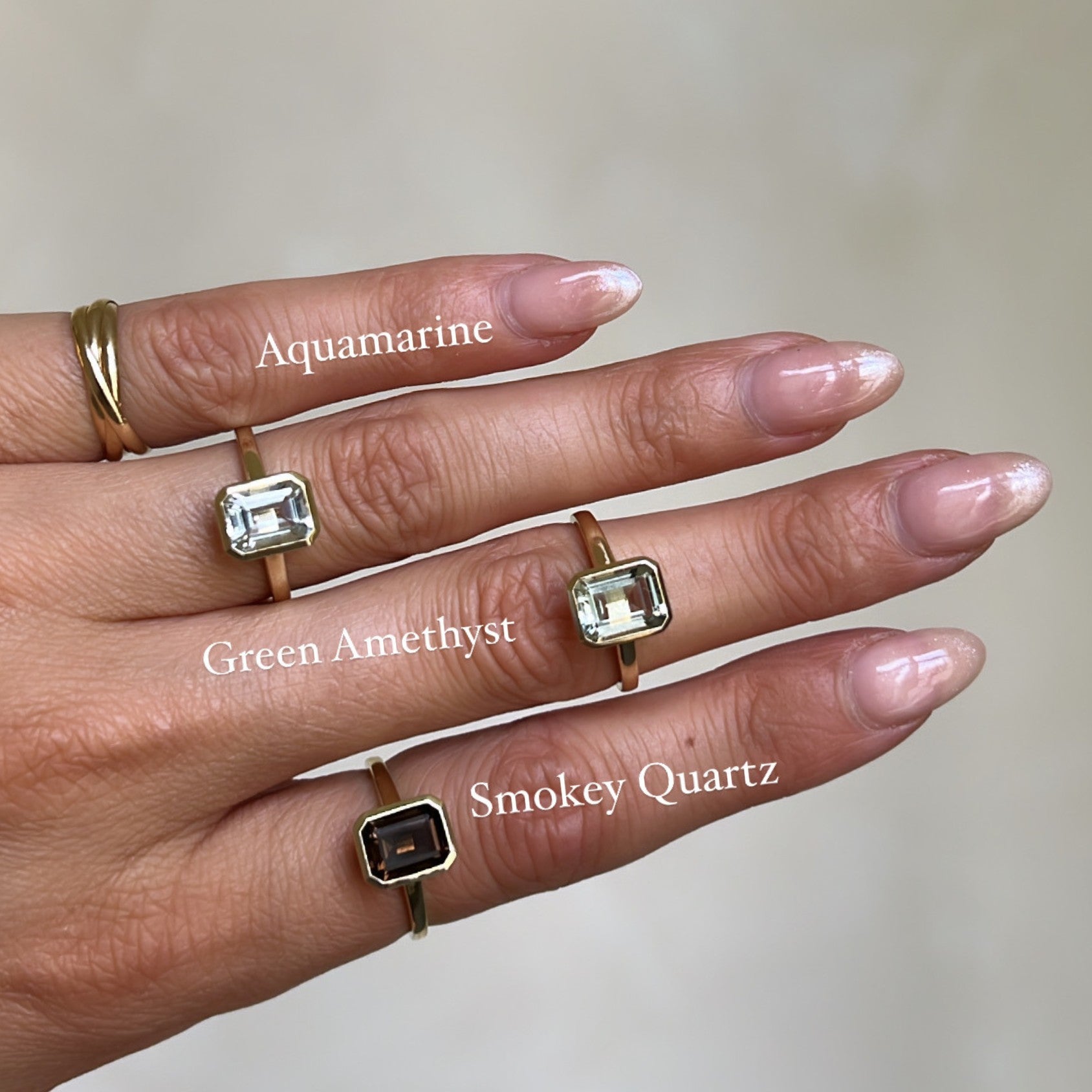 Oro classics gemstone ringen