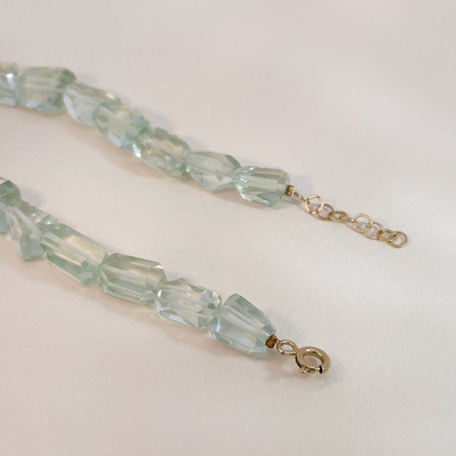 Oro green crystal necklace