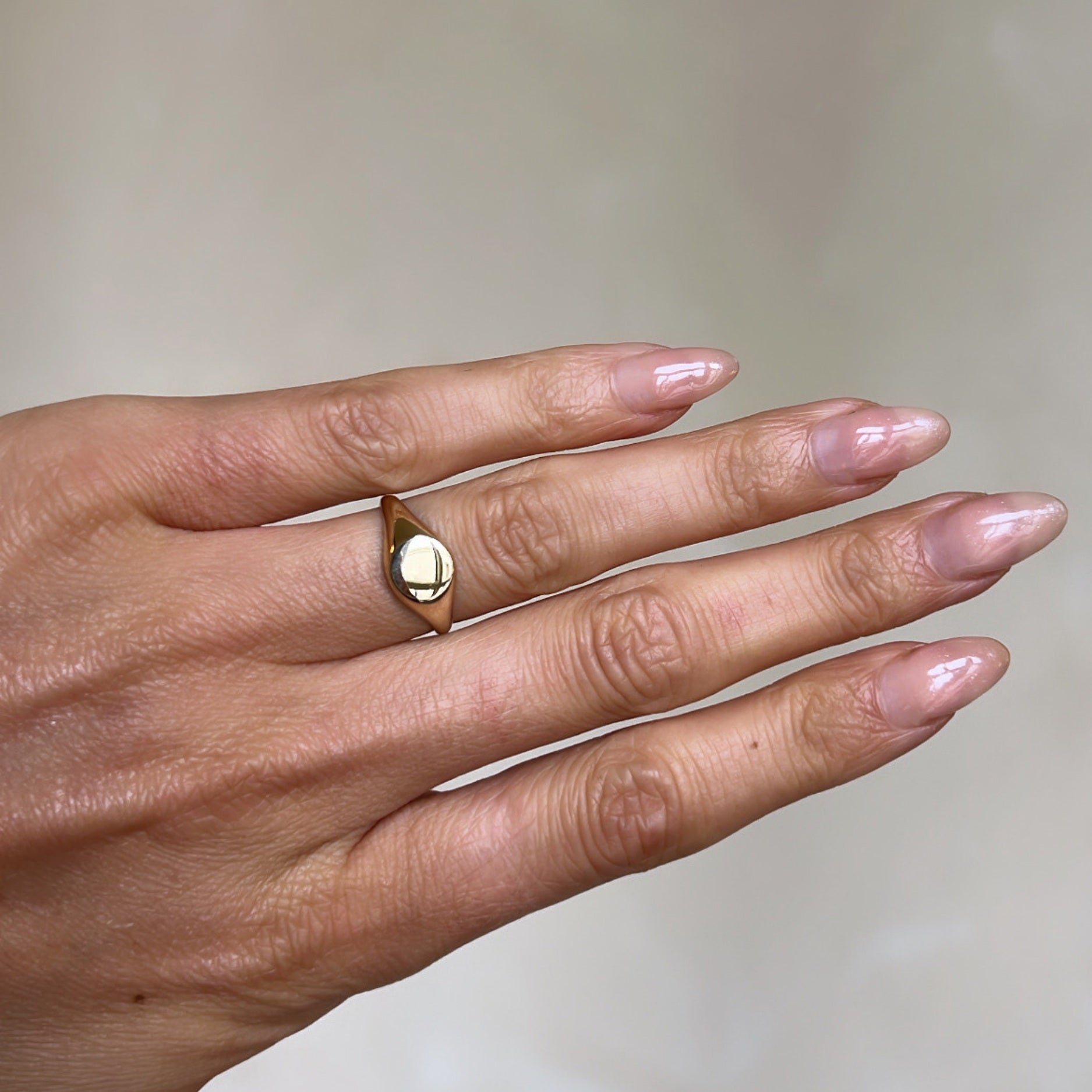 Plain Signet Ring goud