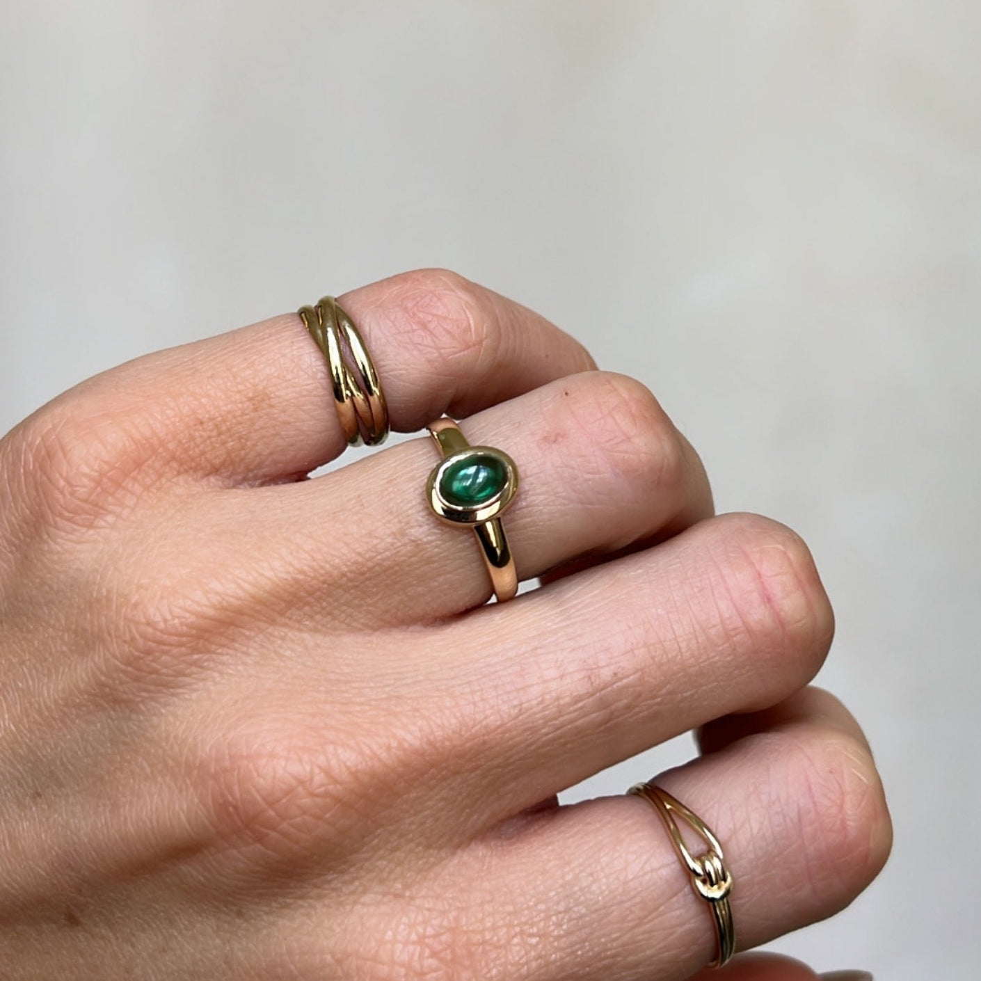 Ring Green Stone