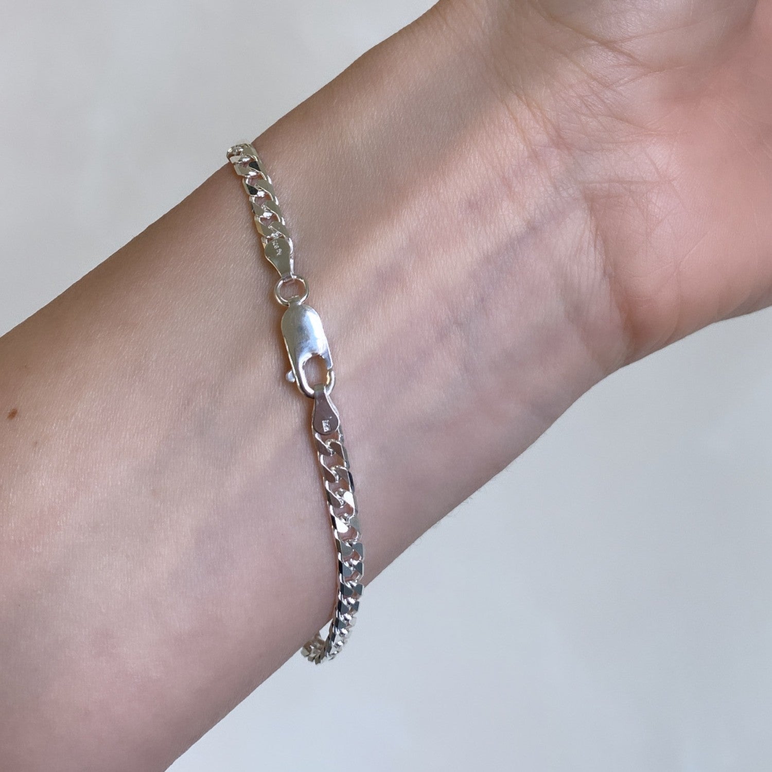 Silver Gourmet Chain Bracelet, Gourmet Bracelet, Dainty Adjustable Bracelet, Gift top For Her, Handmade 925 Silver Bracelet