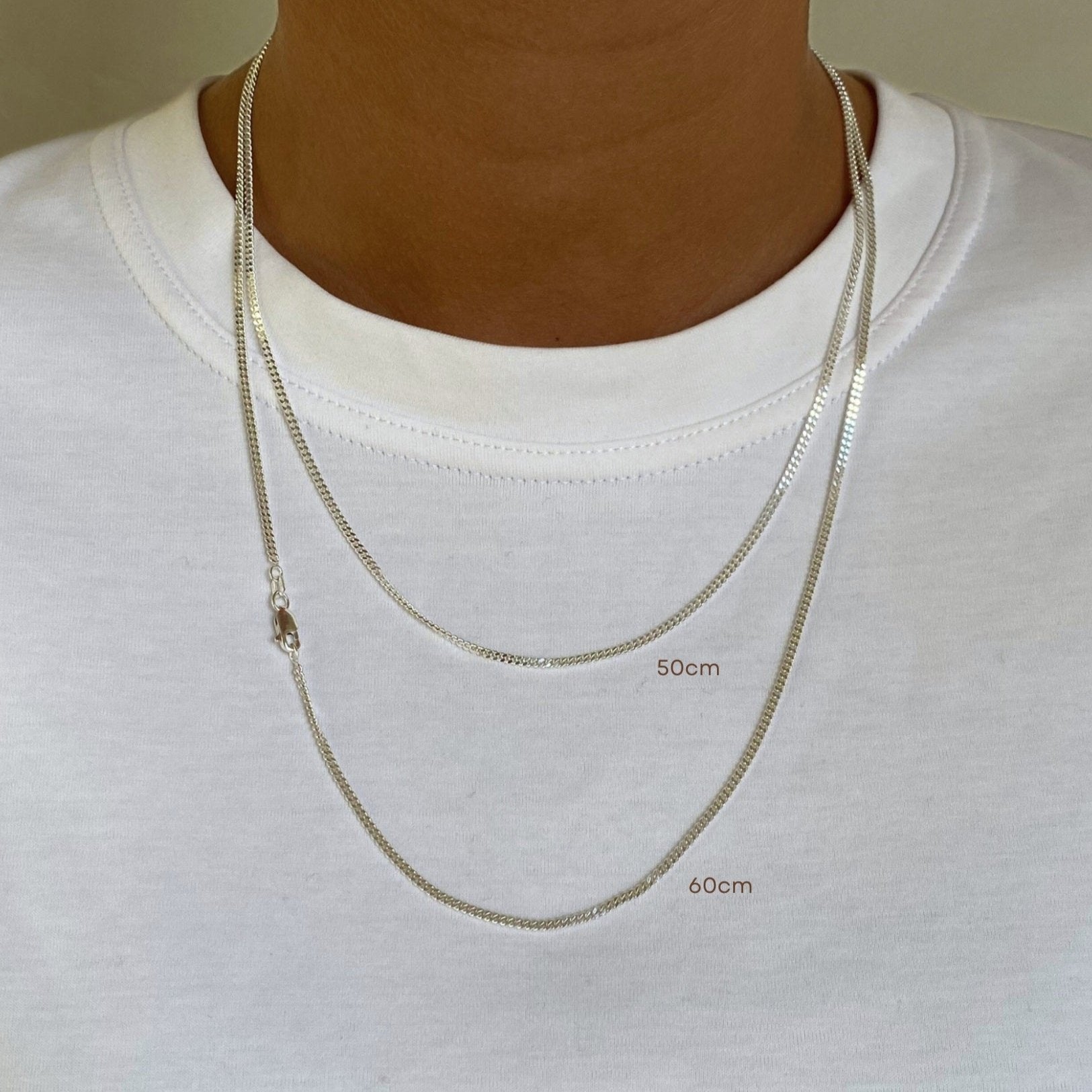 Silver Gourmet Neclace Length