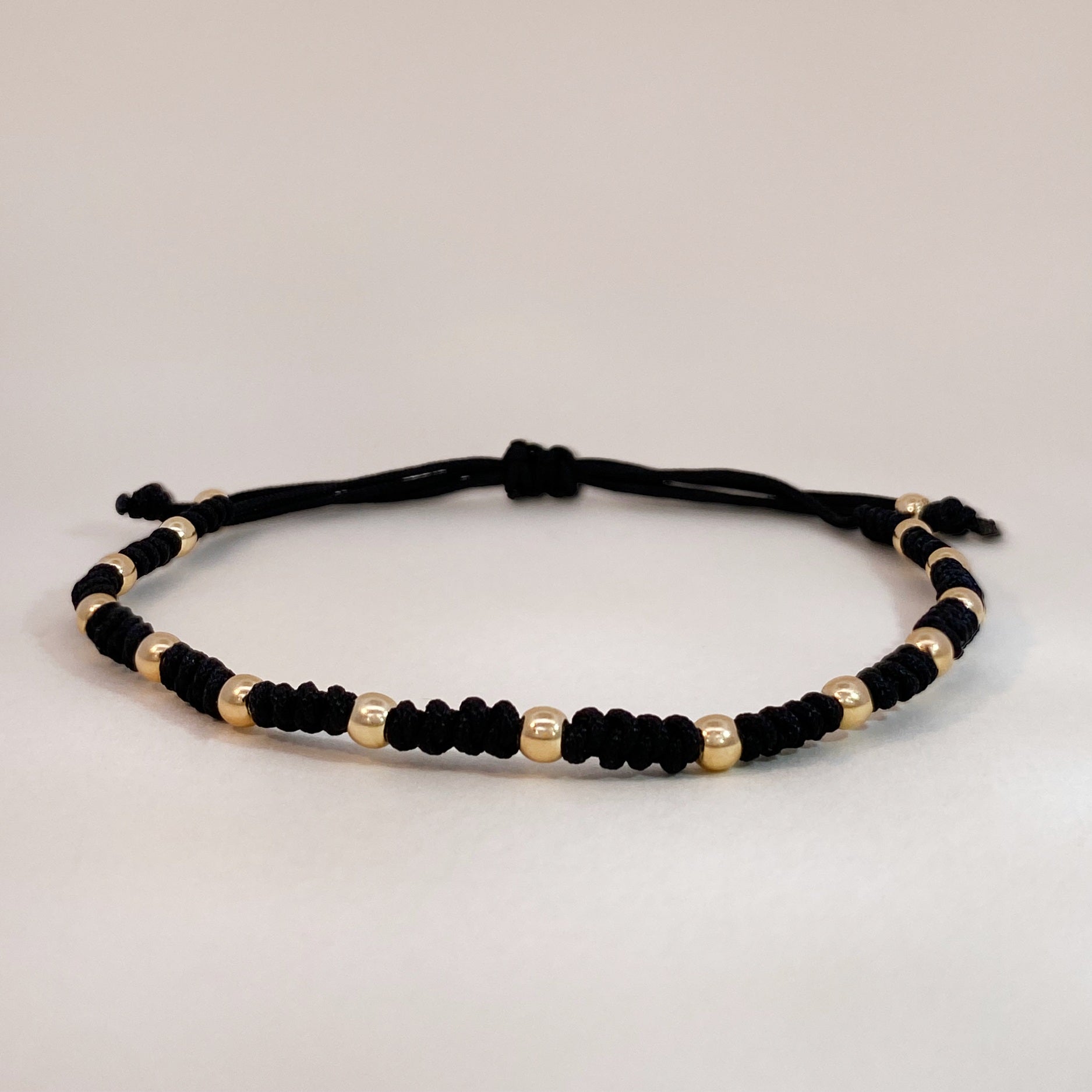 Single Gold Beads Bracelet