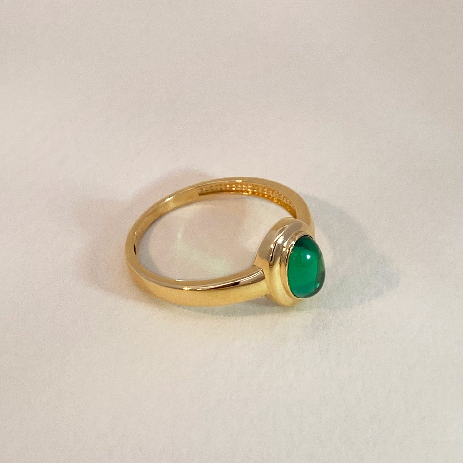 Smaragdgroene ring