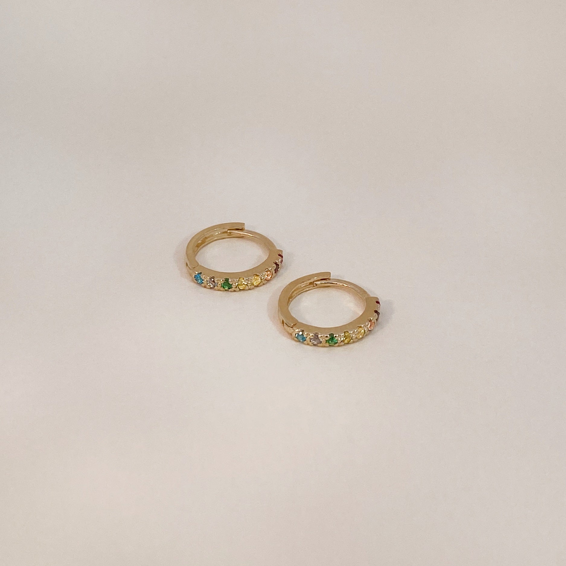 Soft Rainbow Earring Pair