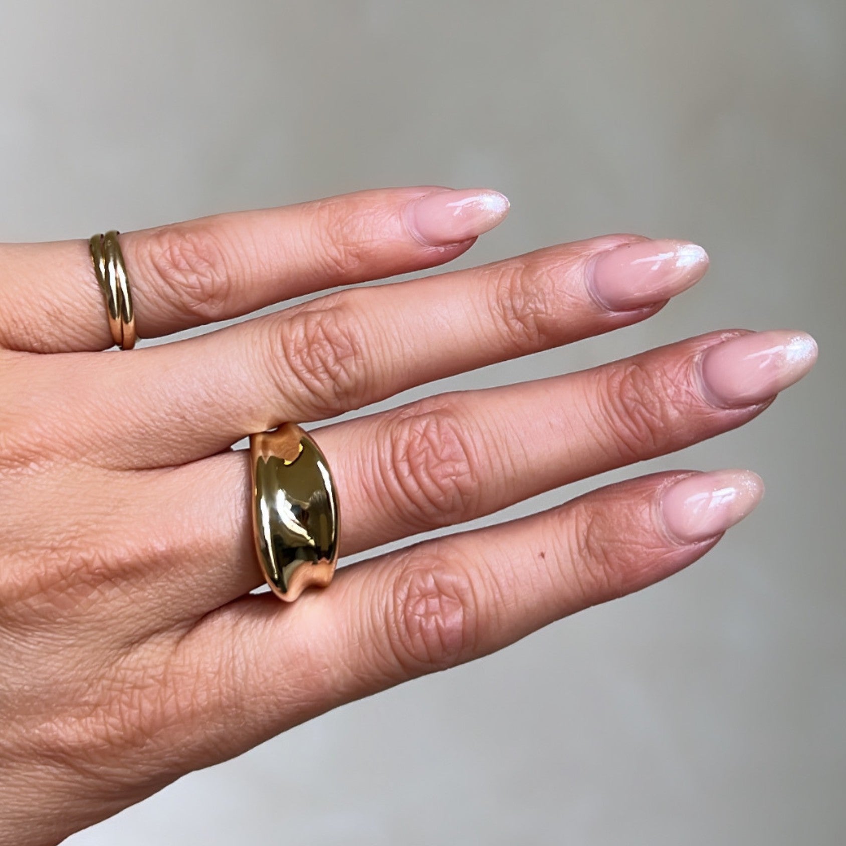 Statement ring goud