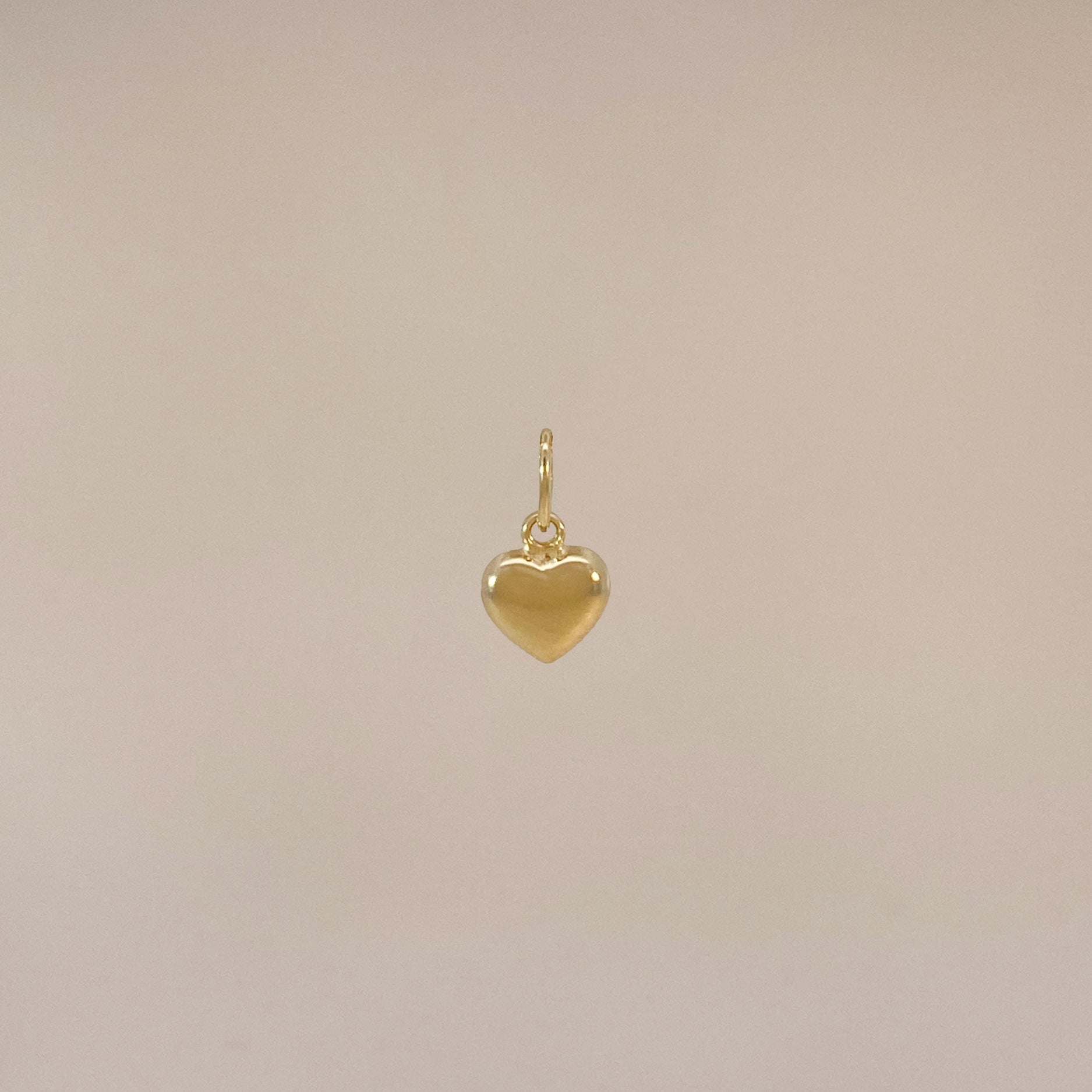 Tiny Golden Heart Charm