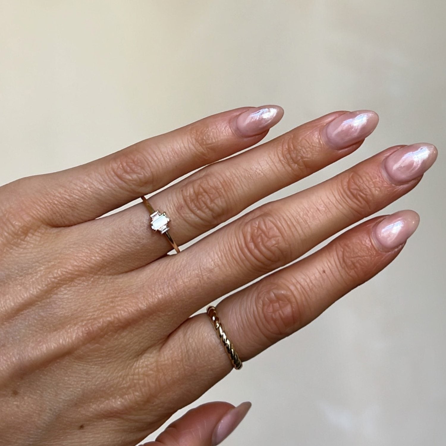 Trio Baguette Ring