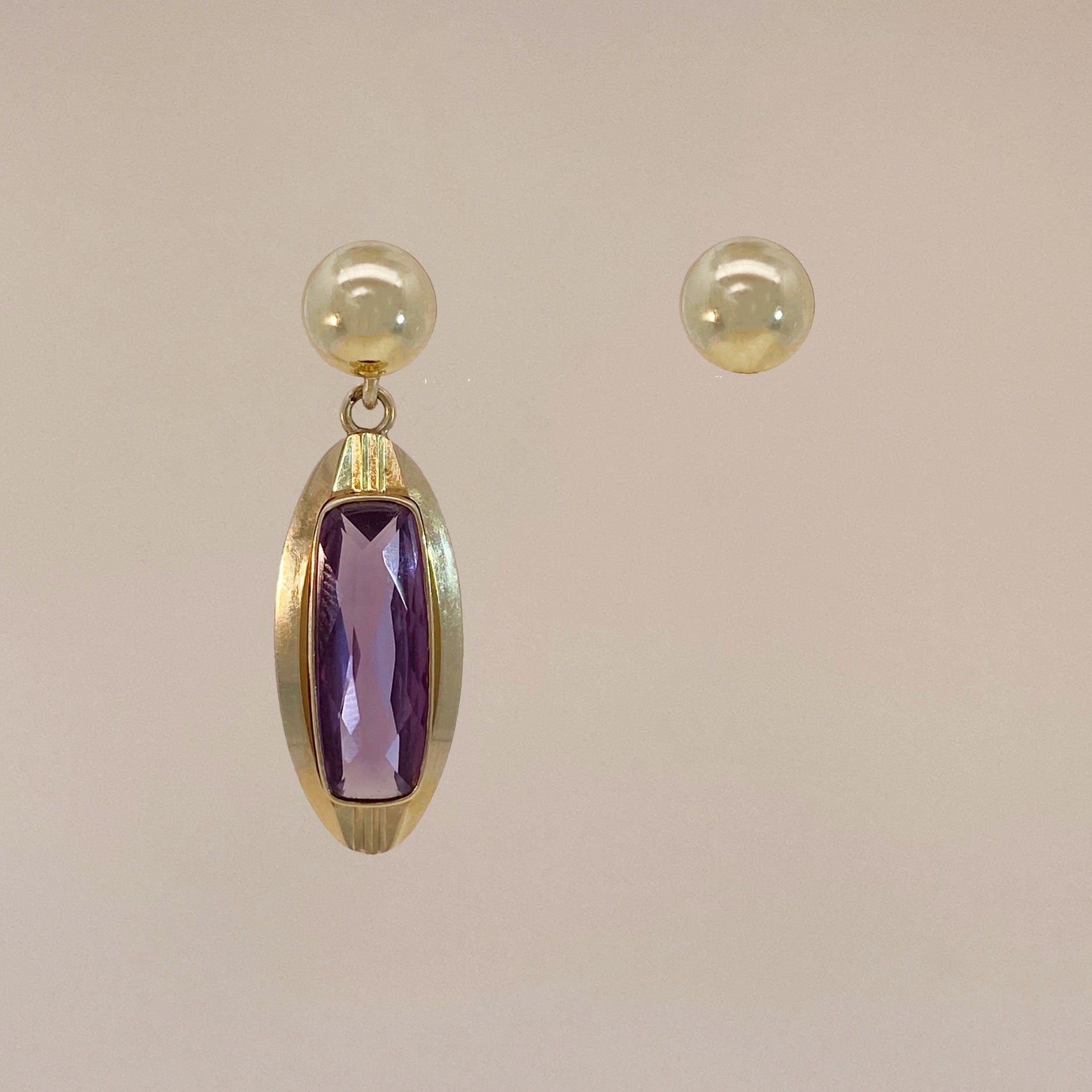 Vintage Amethyst Earring