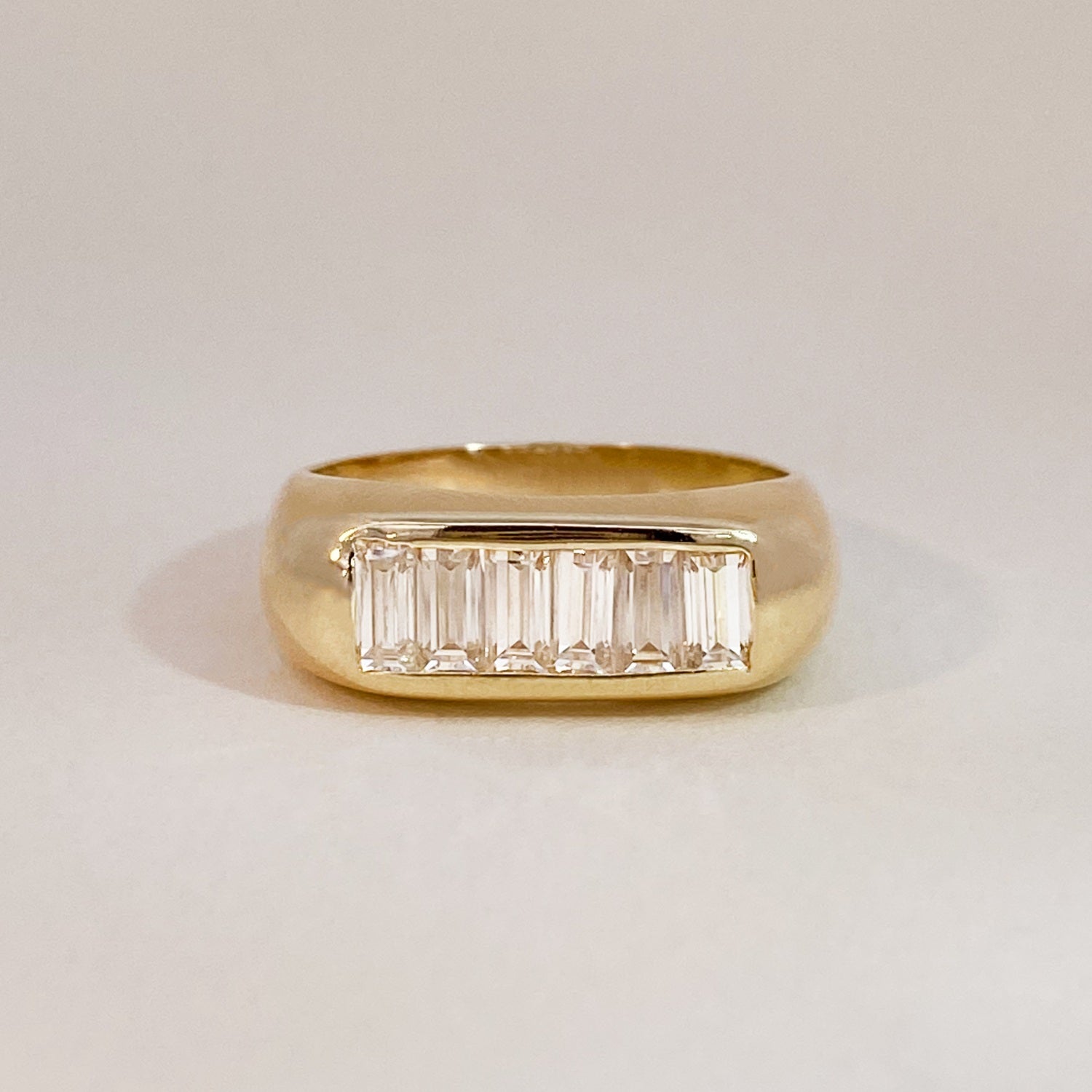 Vintage Baguette Signet Ring