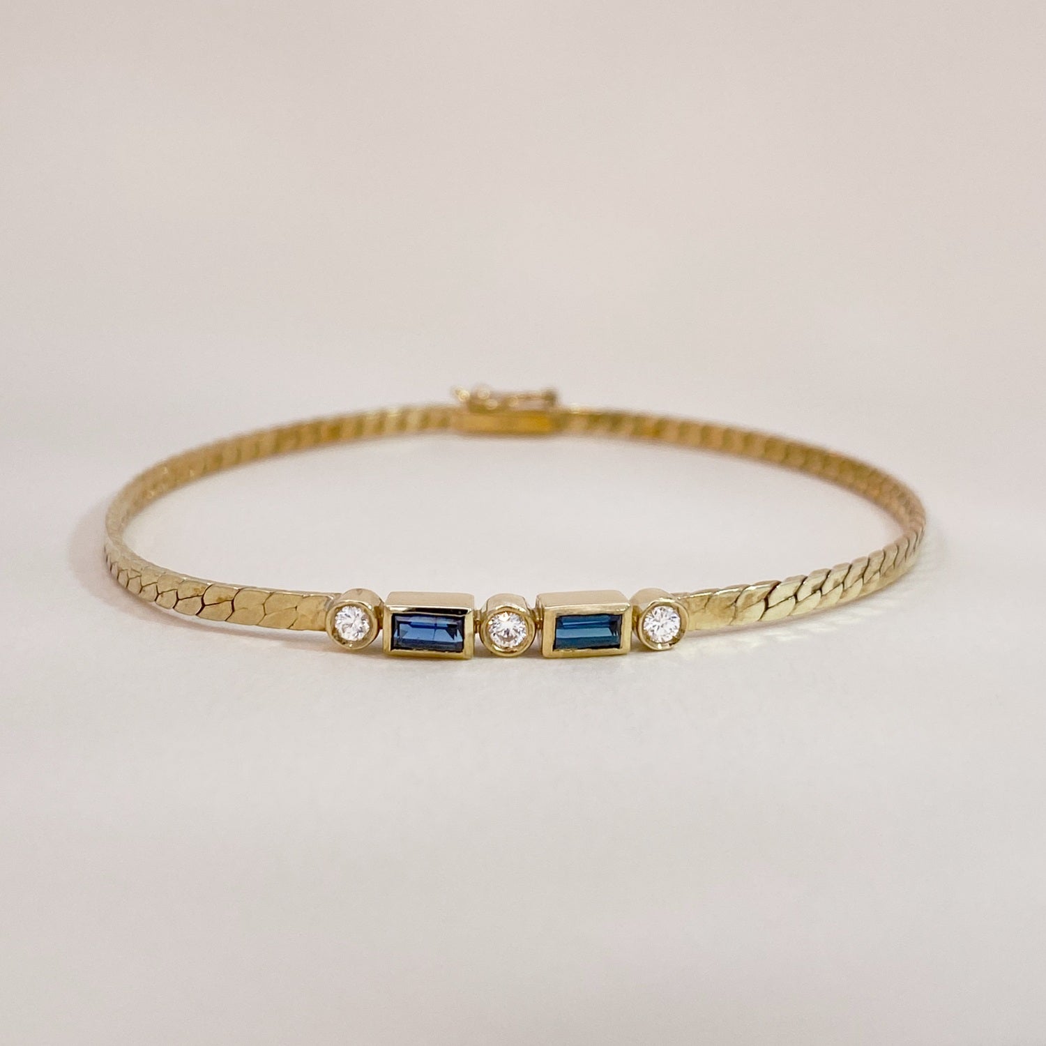 Vintage Diamond Sapphire Bracelet