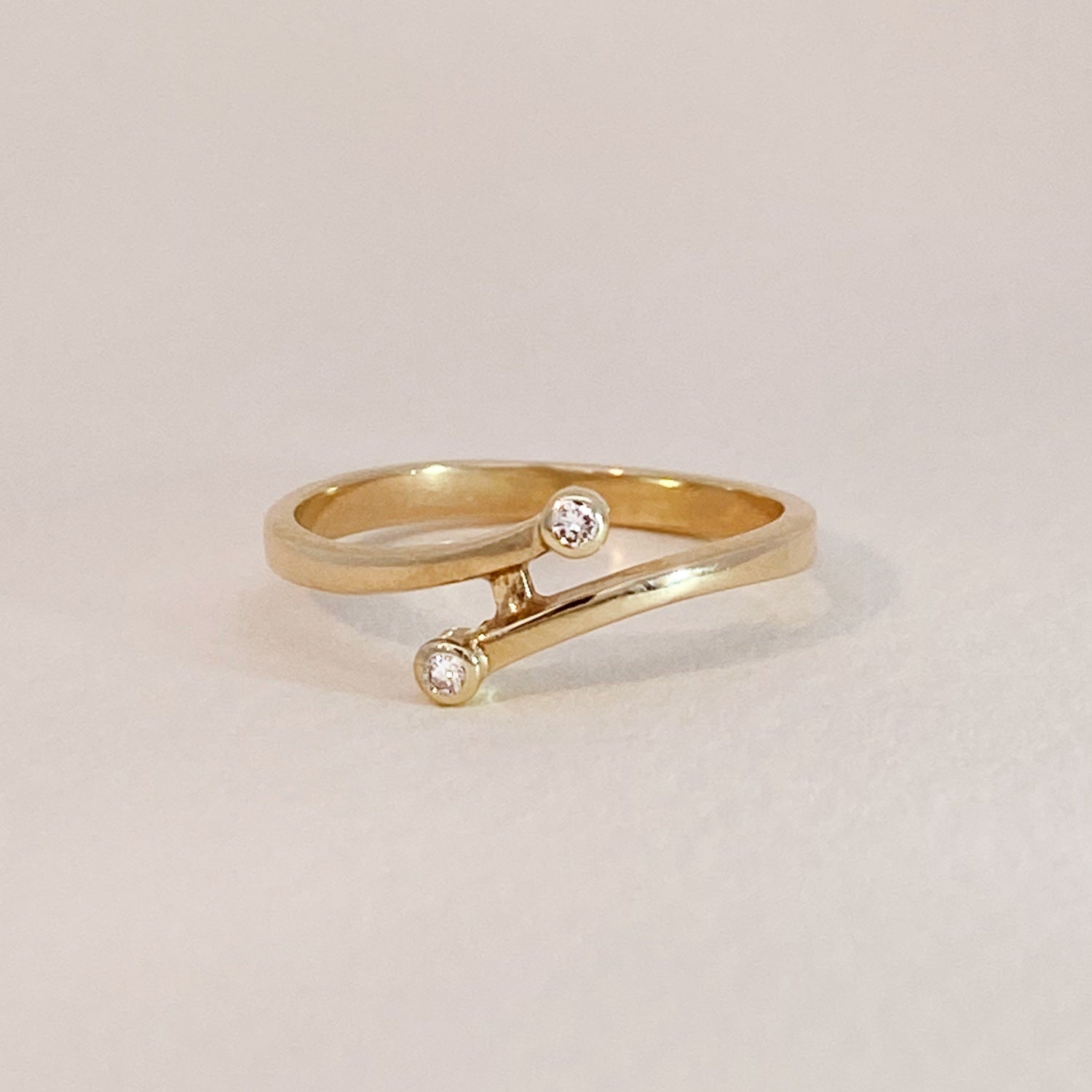 Vintage Duo Diamond Ring