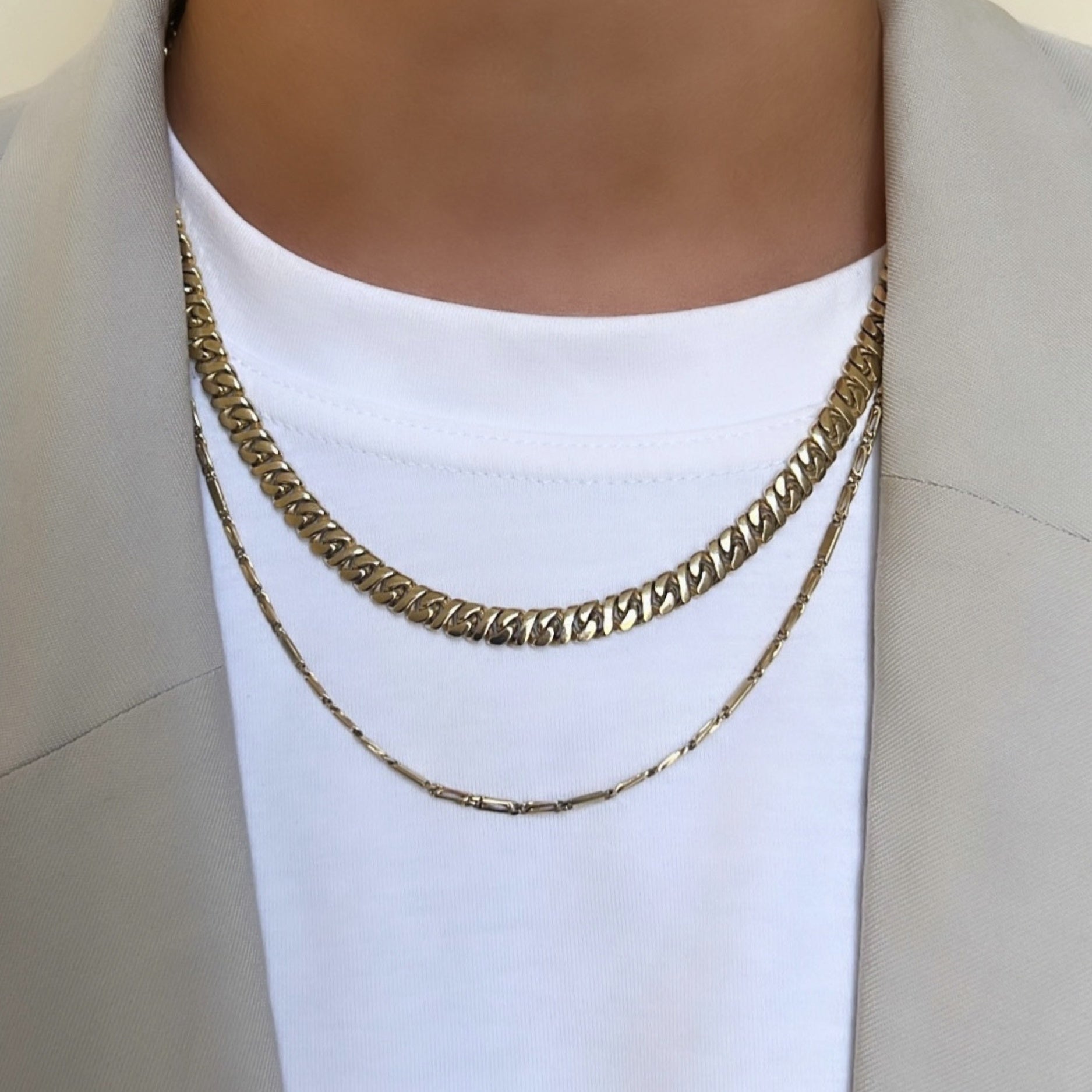 Vintage Eight Chain Necklace